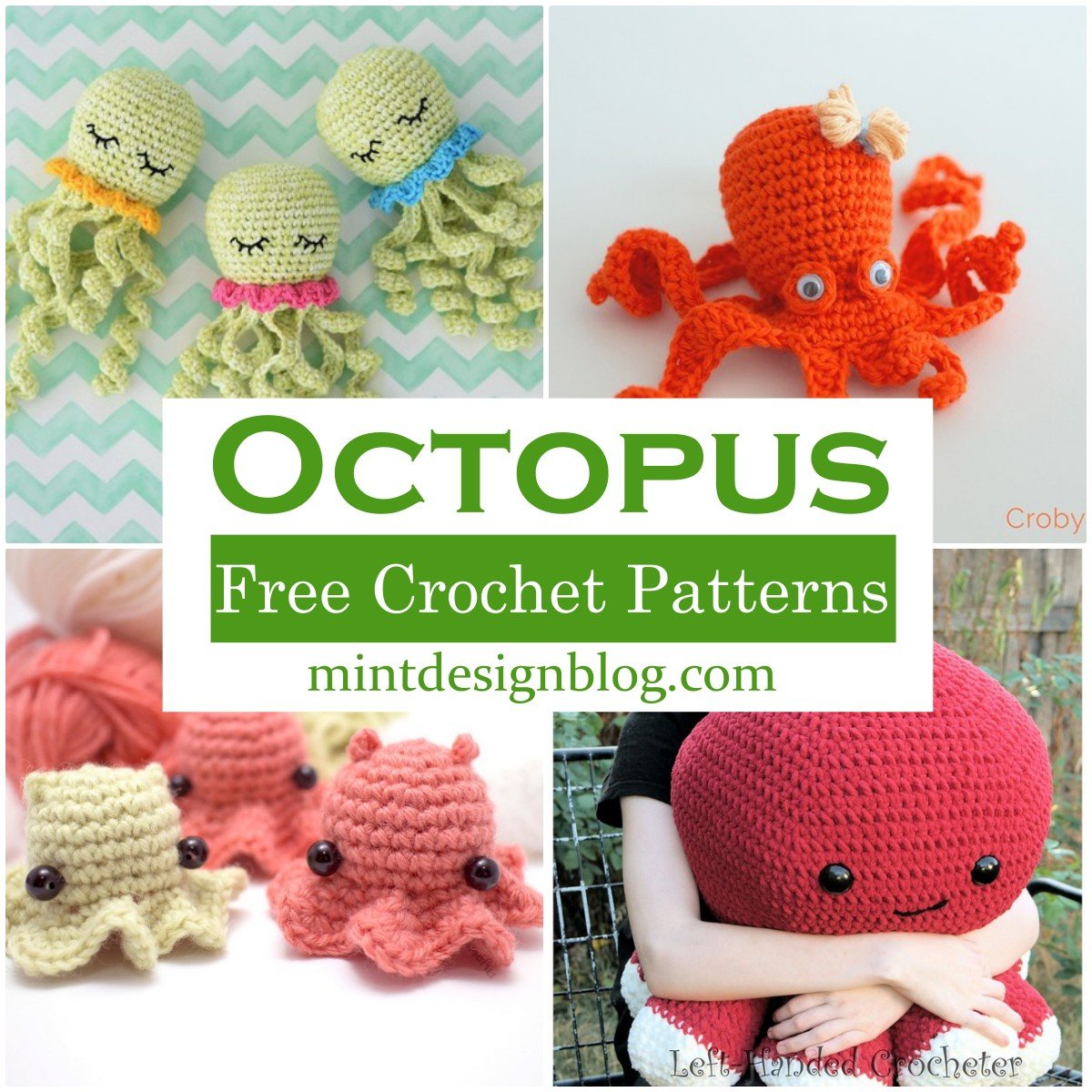 30 Free Crochet Octopus Patterns For Home Gift Giving Mint Design Blog