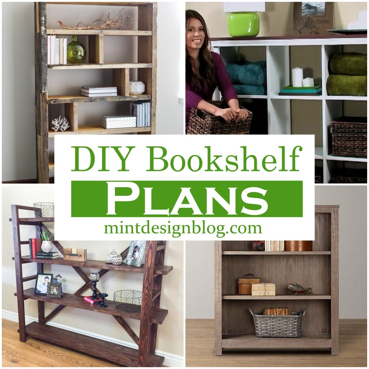 24 Free DIY Bookshelf Plans You Can Build Today - Mint Design Blog