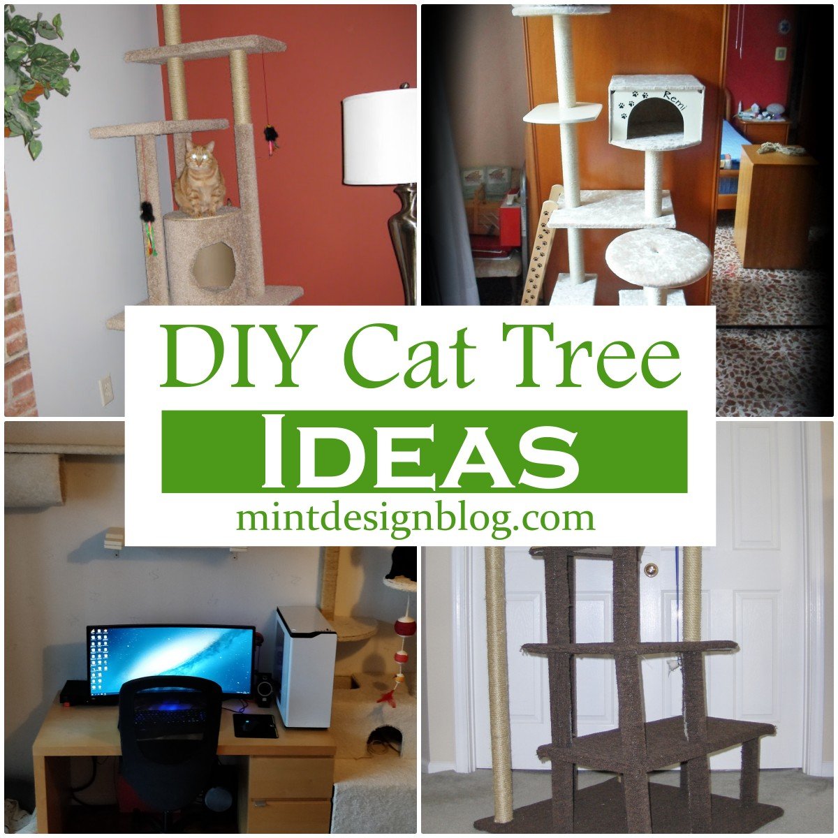 25 Diy Cat Tree Ideas To Make Playable Tower For Cats Mint Design Blog