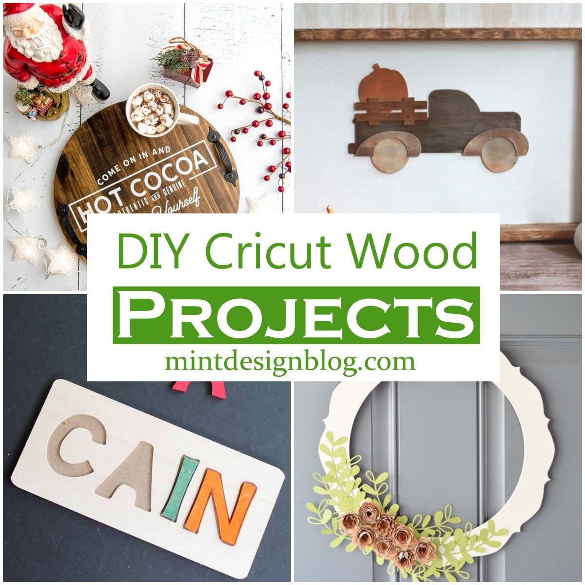 16 DIY Cricut Wood Projects For Home Decor - Mint Design Blog