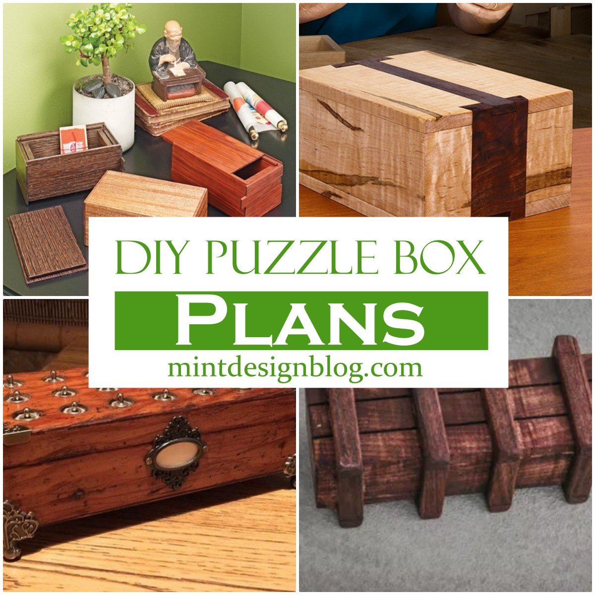 20 DIY Puzzle Box Plans You Can Make Easily - Mint Design Blog