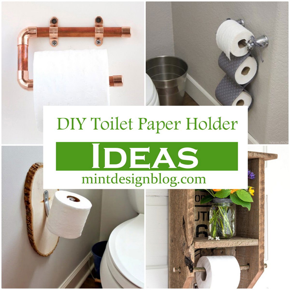 29 DIY Toilet Paper Holder Ideas For Bathroom Decor Mint Design Blog   DIY Toilet Paper Holder Ideas 