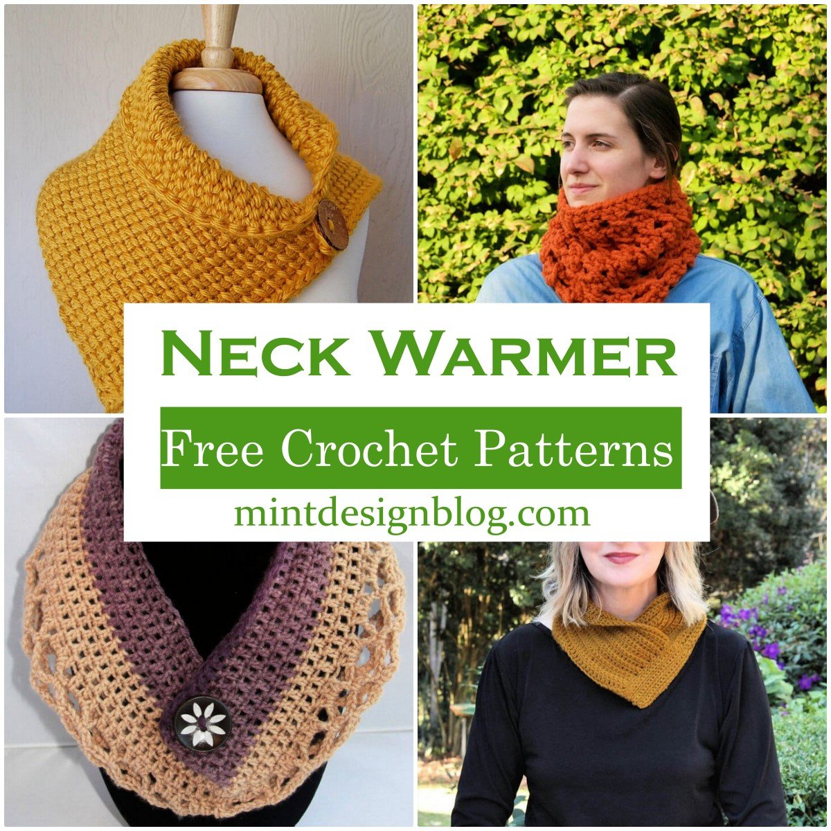 31 Free Crochet Neck Warmer Patterns - Mint Design Blog
