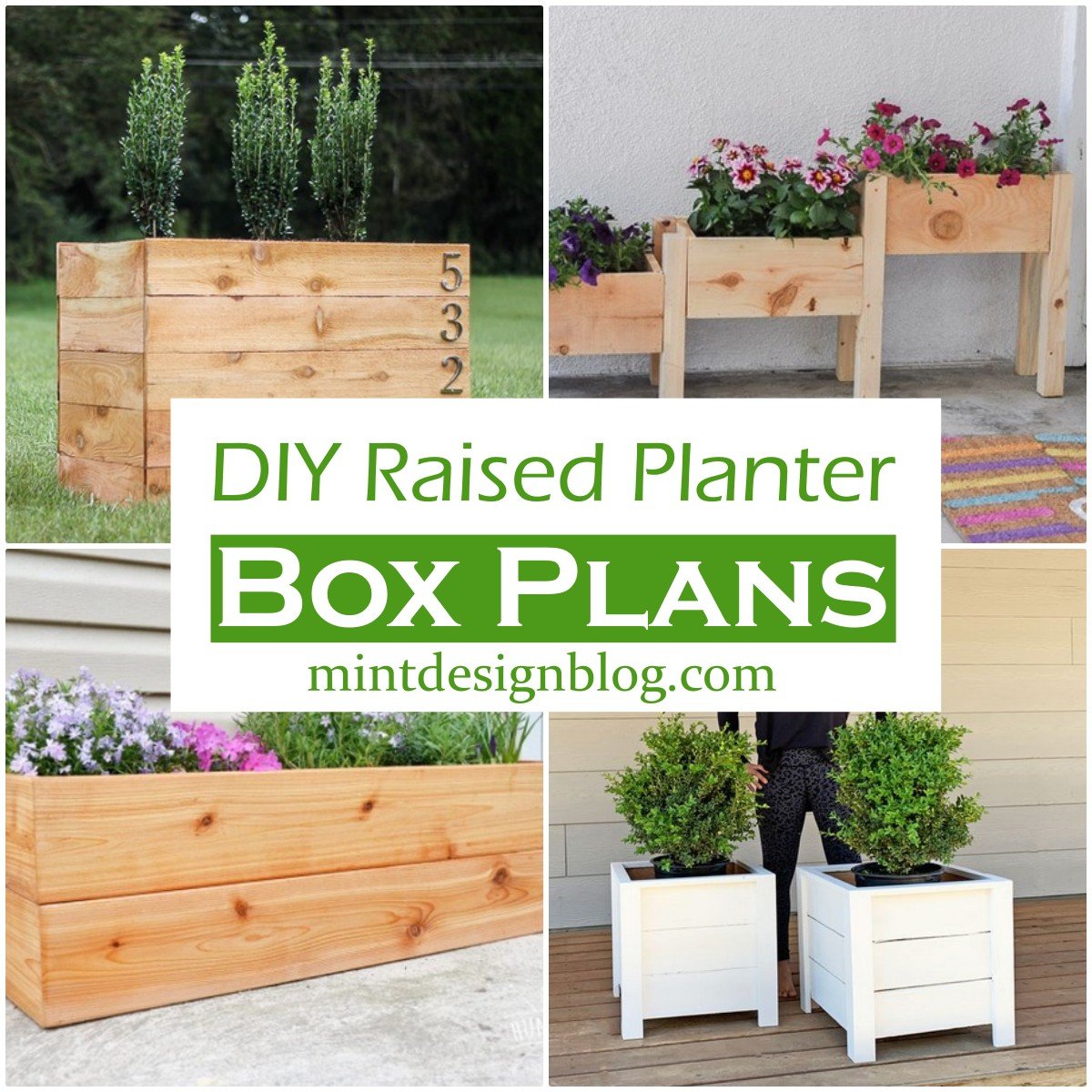 15 DIY Raised Planter Box Plans For Mini Garden Mint Design Blog   DIY Raised Planter Box Plans 