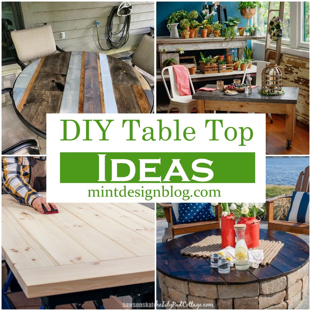 29 DIY Table Top Ideas You Can Make Today - Mint Design Blog