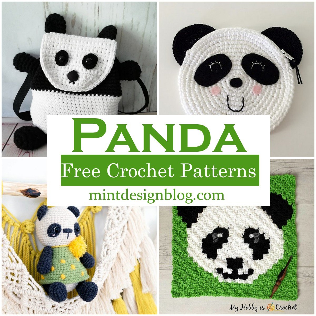 24 Free Crochet Panda Patterns - Mint Design Blog