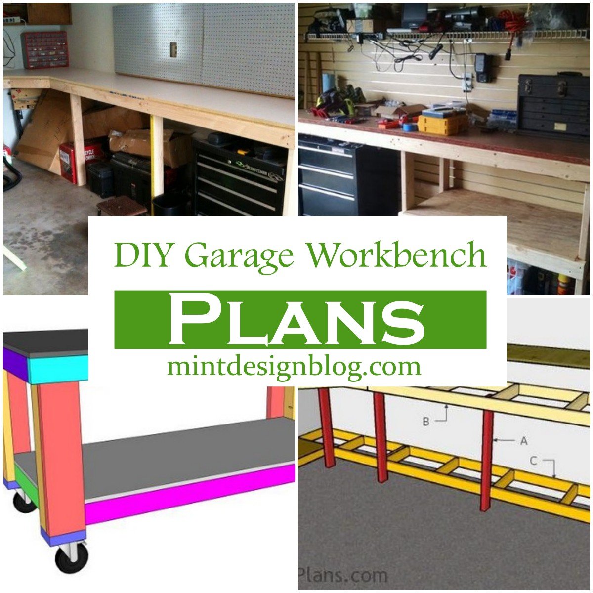 25 Diy Garage Workbench Plans Mint Design Blog