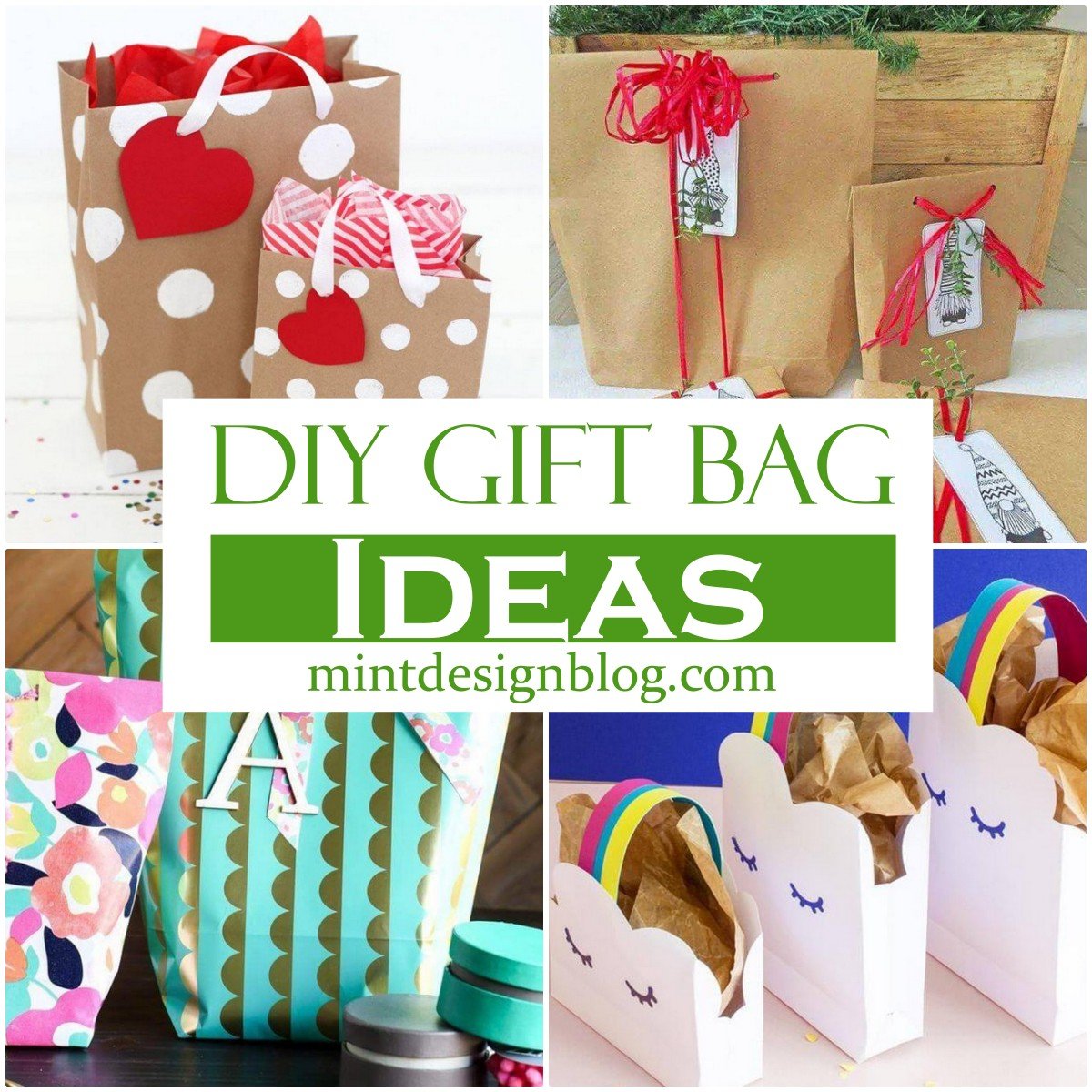 25 DIY Gift Bag Ideas For Every Event - Mint Design Blog