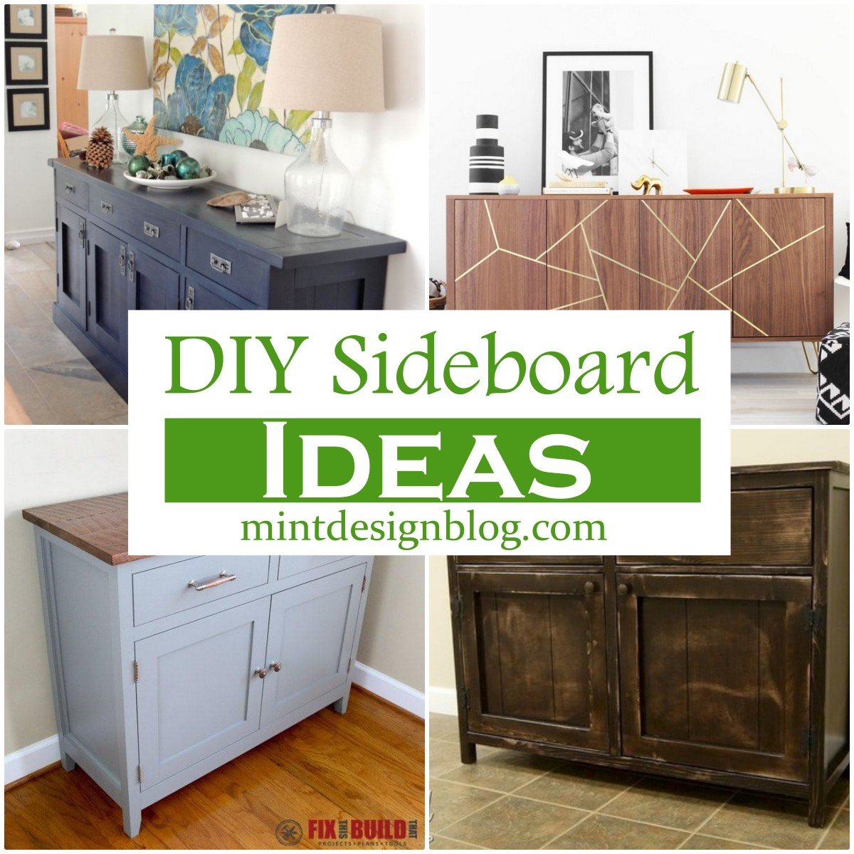 30 DIY Sideboard Ideas - Mint Design Blog