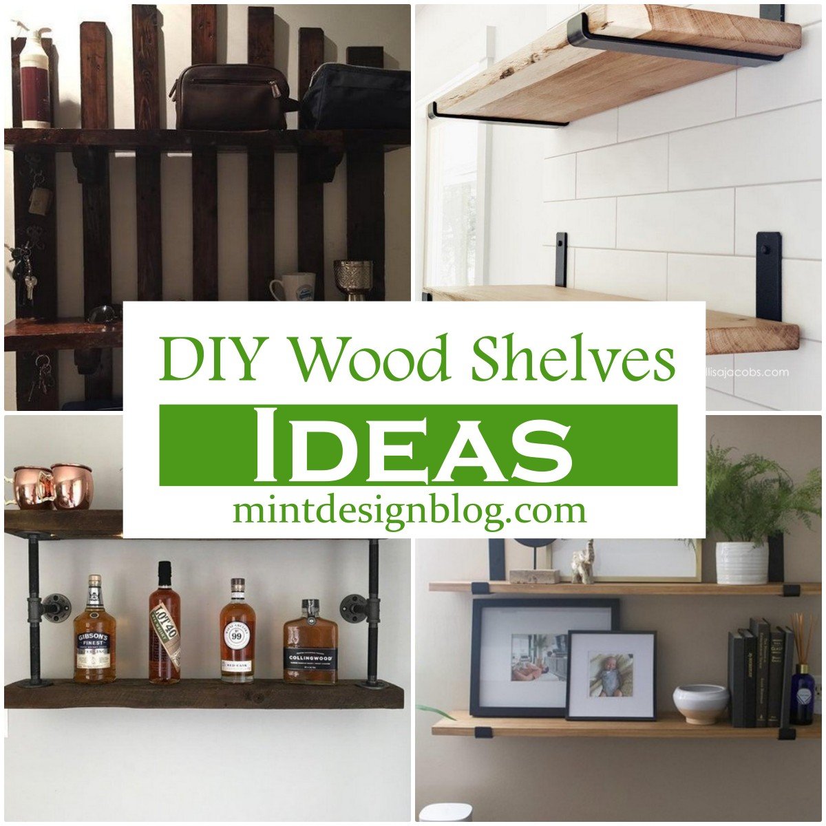 25 DIY Wood Shelves Ideas Easy To DIY - Mint Design Blog