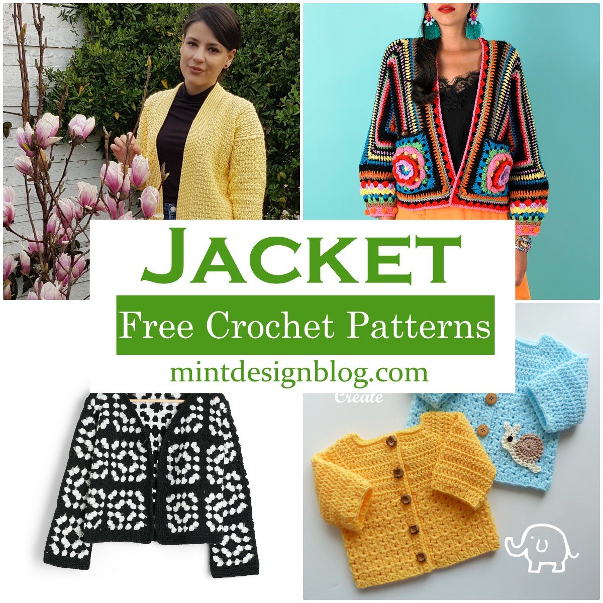 20 Crochet Jacket Patterns For Every Season - Mint Design Blog